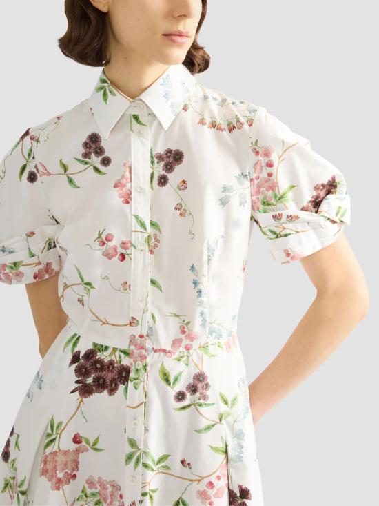 26SS 에르뎀 미디 원피스 SS26D20951518015 FRENCHCHINTZ White - ERDEM
