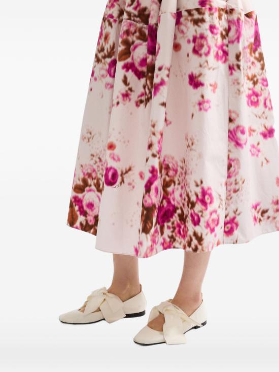 26SS 에르뎀 미디 스커트 SS26S3651525019 ROSEBOUQUET Pink - ERDEM