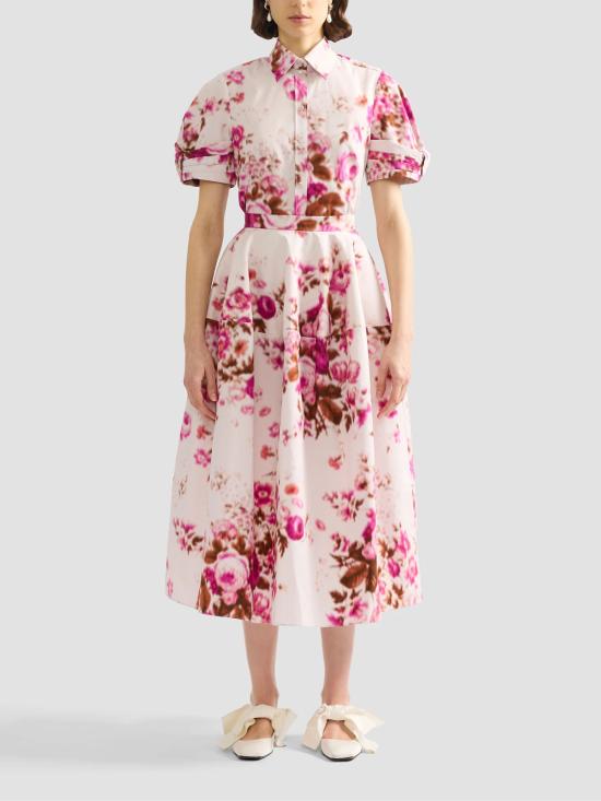 26SS 에르뎀 미디 스커트 SS26S3651525019 ROSEBOUQUET Pink - ERDEM