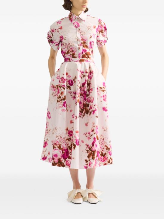 26SS 에르뎀 미디 스커트 SS26S3651525019 ROSEBOUQUET Pink - ERDEM