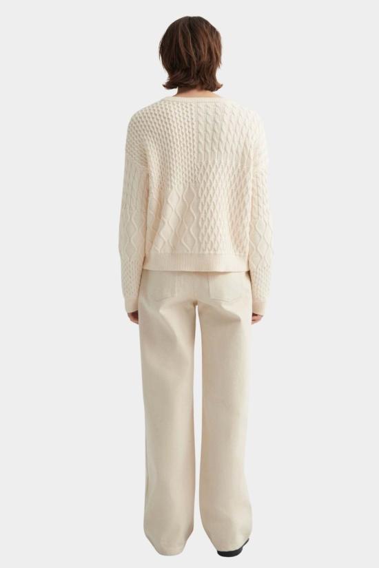  코우토우 스웨터 카우토우 패치워크 점퍼 초크 - KOWTOW