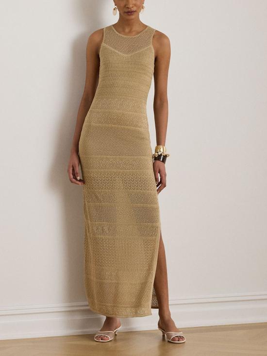 26SS 랄프 로렌 미디 원피스 253P08980 001 Marrone - RALPH LAUREN