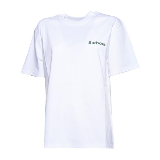 26SS 바버 반팔 티셔츠 261MMTS1569MTS WH11 Bianco