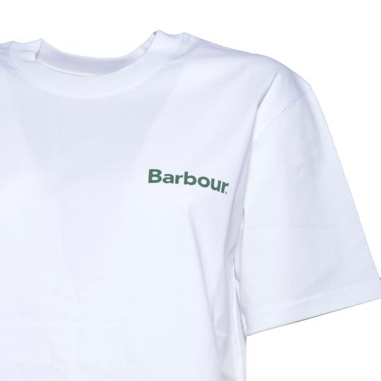 26SS 바버 반팔 티셔츠 261MMTS1569MTS WH11 Bianco - BARBOUR