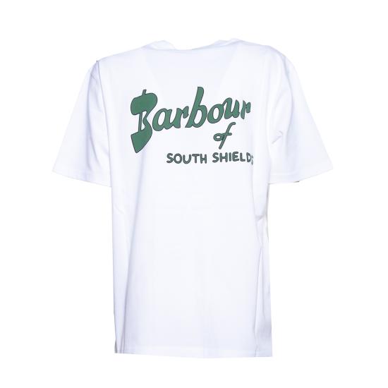 26SS 바버 반팔 티셔츠 261MMTS1569MTS WH11 Bianco - BARBOUR