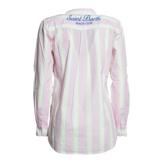 26SS [키즈] 세인트바쓰 셔츠 BRIG003 00897L2153 Rosa bianco - MC2 SAINT BARTH