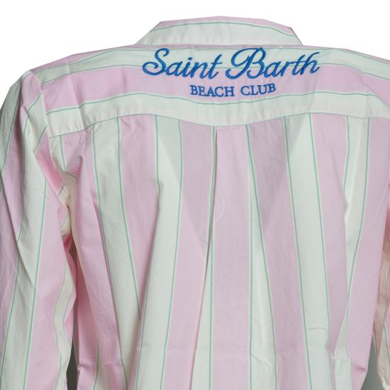 26SS [키즈] 세인트바쓰 셔츠 BRIG003 00897L2153 Rosa bianco - MC2 SAINT BARTH