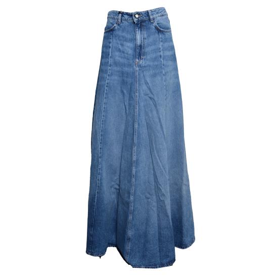 26SS 아이콘데님 미디 스커트 CORA ID8838ECL Denim
