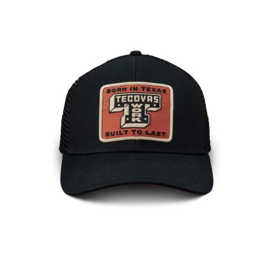  Tecovas 모자 테코바스 작업용 트럭 운전사  블랙