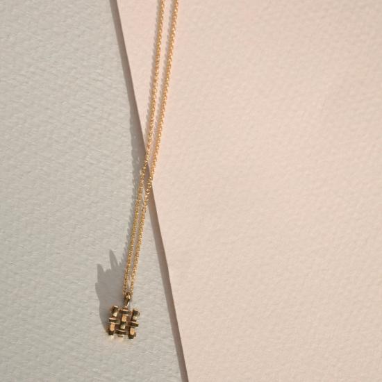  린지 루이스 주얼리 목걸이/팬던트 린지 루이스 크로스해치 목걸이 - LINDSAY LEWIS JEWELRY