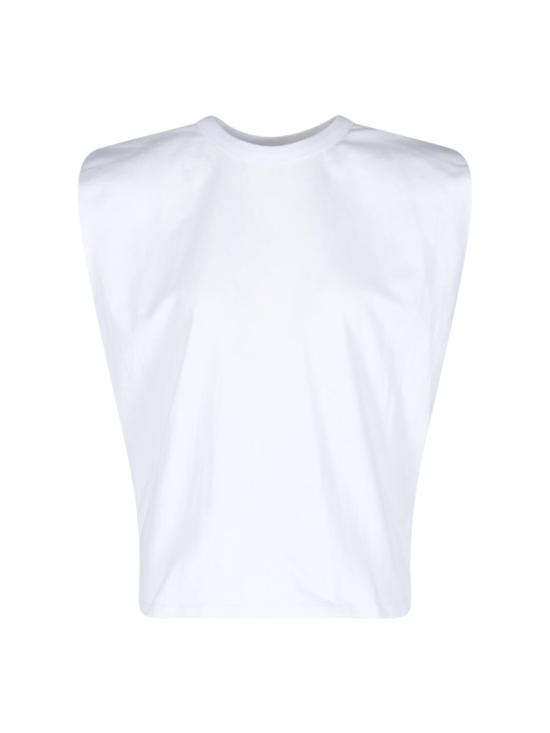 26SS 더프랭키샵 긴팔 티셔츠 EVA PADDED SHOULDER MUSCLE T SHIRT WHITE White