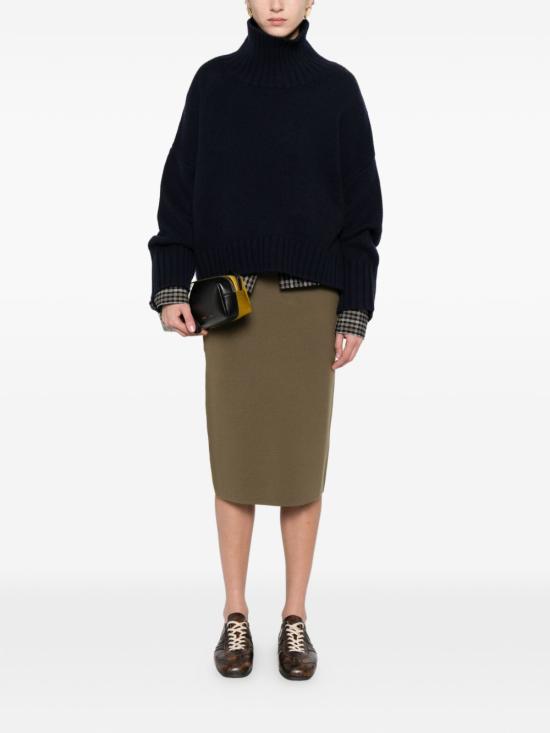 26SS 막스마라 미디 스커트 16301011600 005 Kaki - MAX MARA