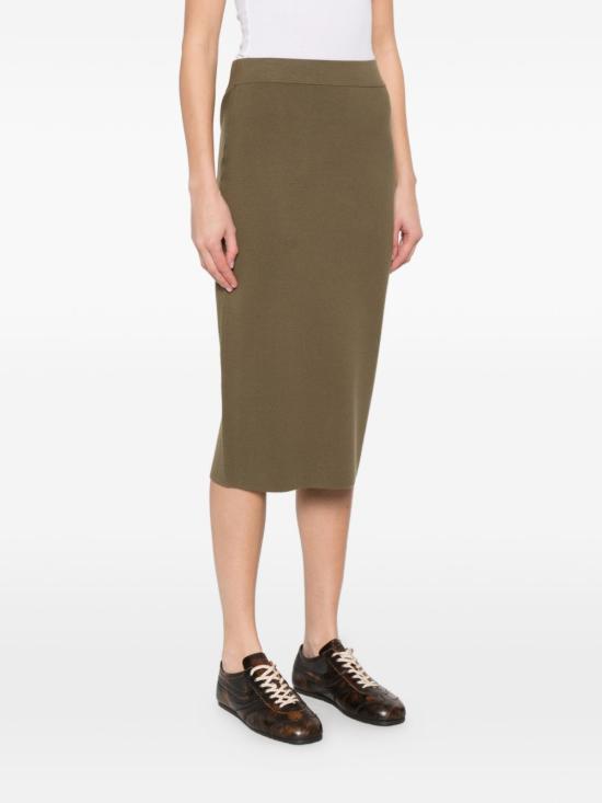 26SS 막스마라 미디 스커트 16301011600 005 Kaki - MAX MARA