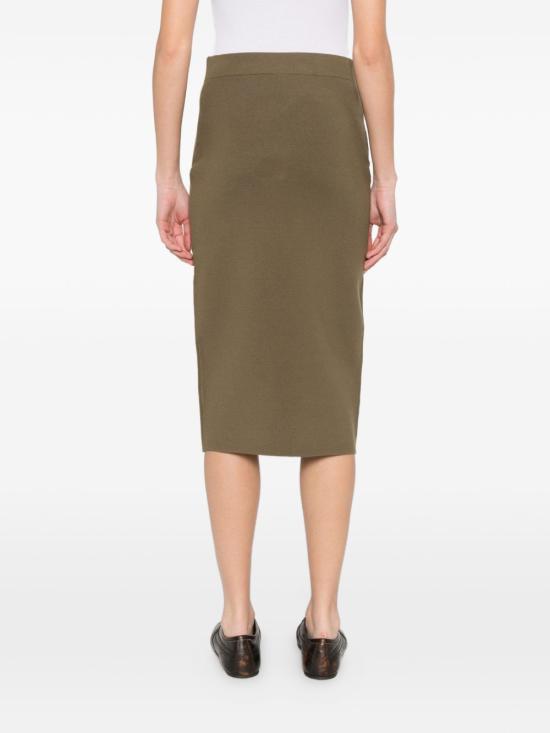 26SS 막스마라 미디 스커트 16301011600 005 Kaki - MAX MARA