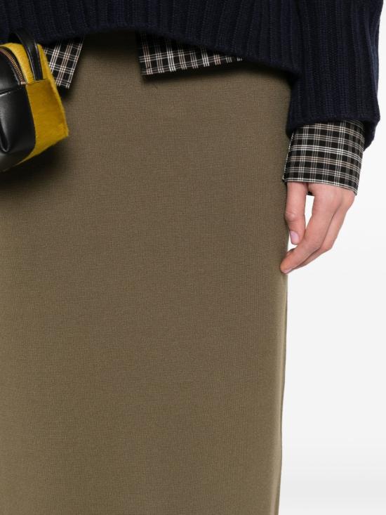 26SS 막스마라 미디 스커트 16301011600 005 Kaki - MAX MARA