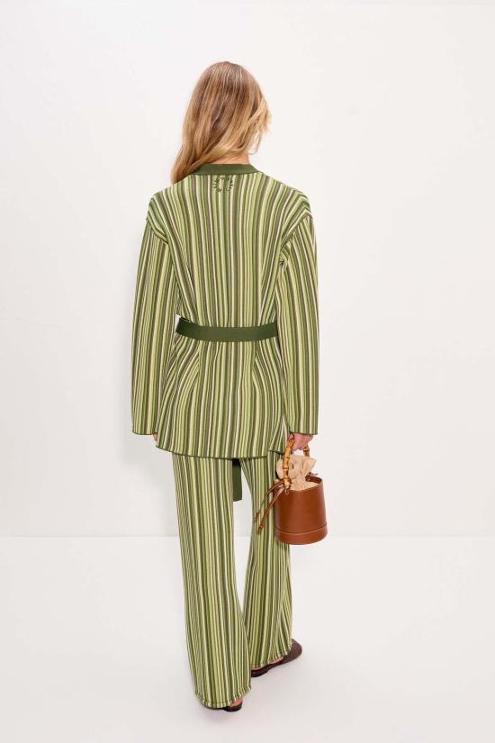  사이먼밀러 가디건 사이먼 밀러 맥스 벨티드 니트  랜드스케이프 멀티 스트라이프 - SIMONMILLER