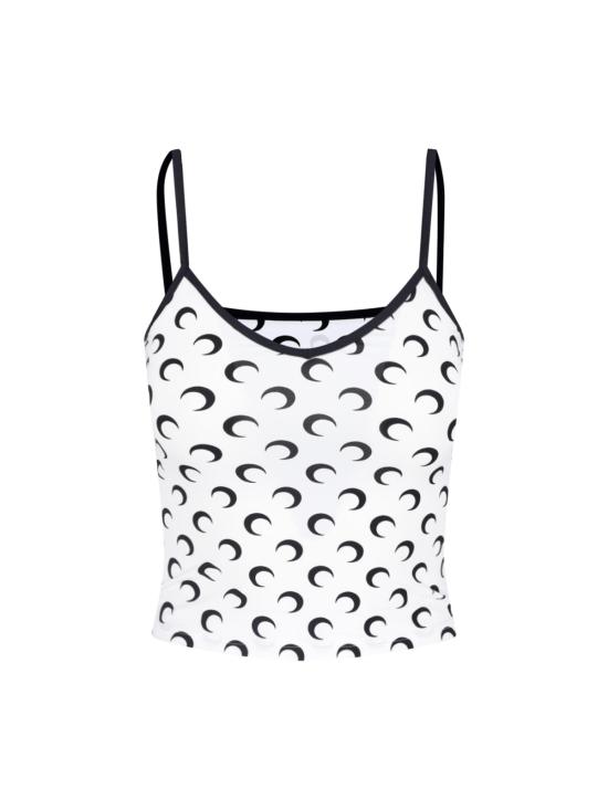26SS 마린세르 문 프린트 저지 스트랩 탑 WTO508A CJER0001 WH00