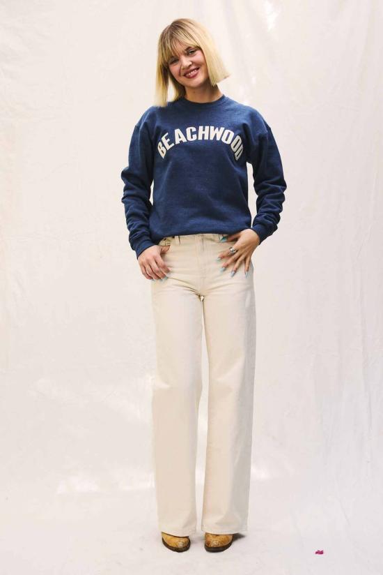  Local Supply Club 스웨터 로컬 서플라이 클럽 비치우드 레터맨 크루 스웨트셔츠 - OTHER BRANDS