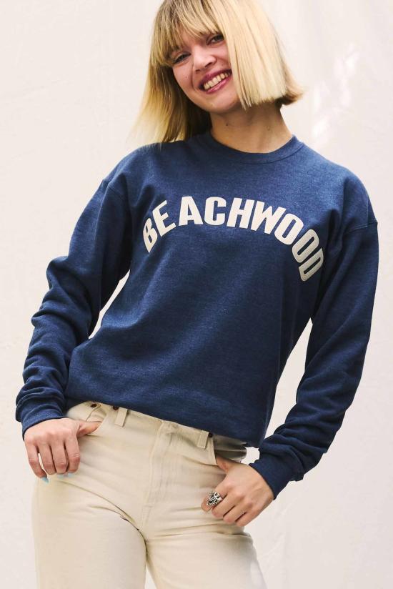 Local Supply Club 스웨터 로컬 서플라이 클럽 비치우드 레터맨 크루 스웨트셔츠 - OTHER BRANDS