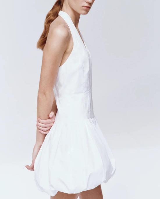  조나단 심카이 숏 원피스 브룩 코튼 홀터 미니 드레스 화이트 - JONATHAN SIMKHAI