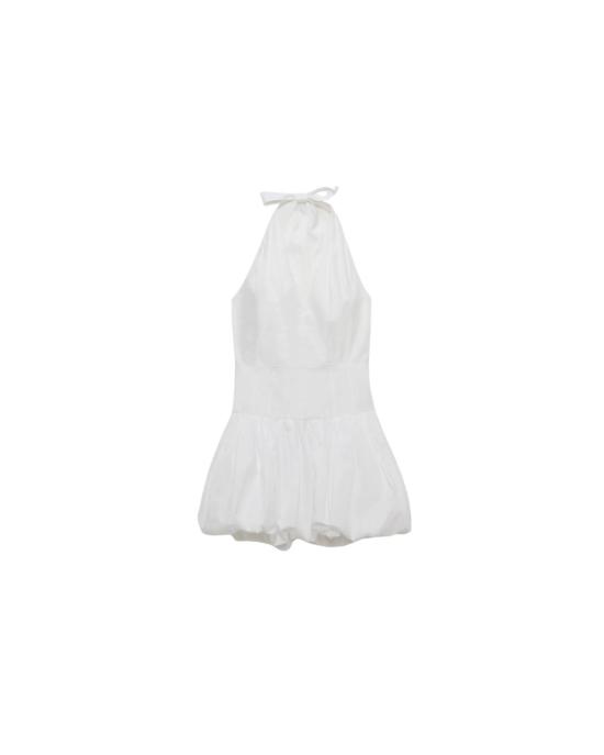  조나단 심카이 숏 원피스 브룩 코튼 홀터 미니 드레스 화이트
