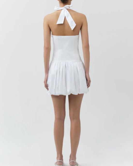  조나단 심카이 숏 원피스 브룩 코튼 홀터 미니 드레스 화이트 - JONATHAN SIMKHAI