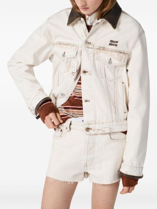 26SS 미우미우 자켓 GWB273 183TF0009 WHITE - MIU MIU