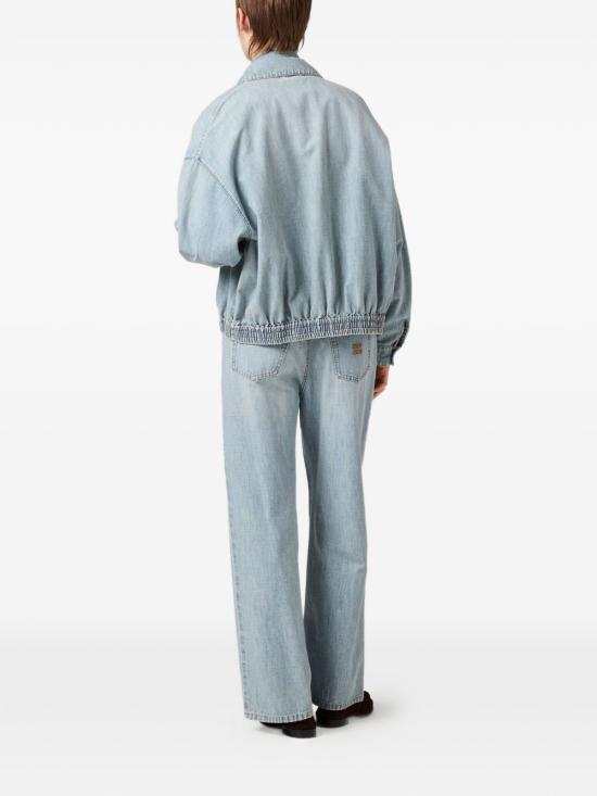 26SS 미우미우 샴브레이 진 GWP394 18JIF0076 Azzurro - MIU MIU