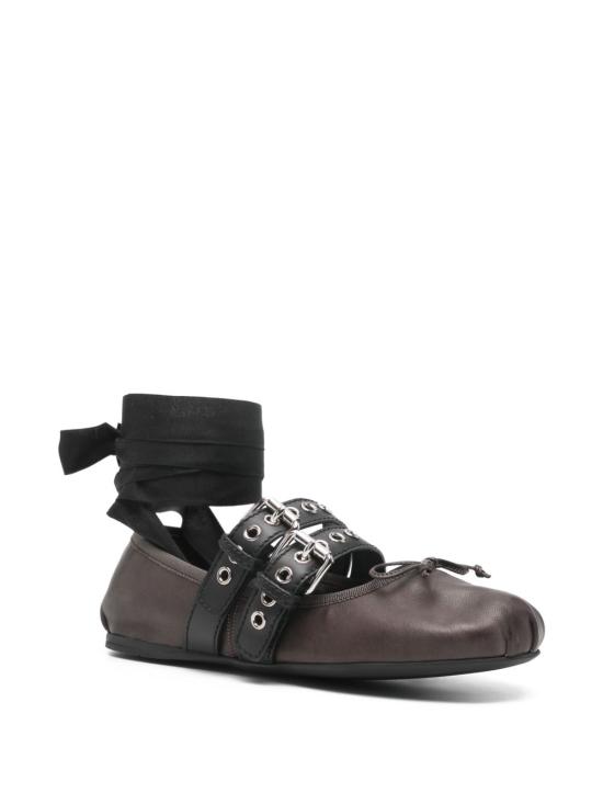 26SS 미우미우 플랫 슈즈 5F466A 3ZLVF0003 Nero - MIU MIU