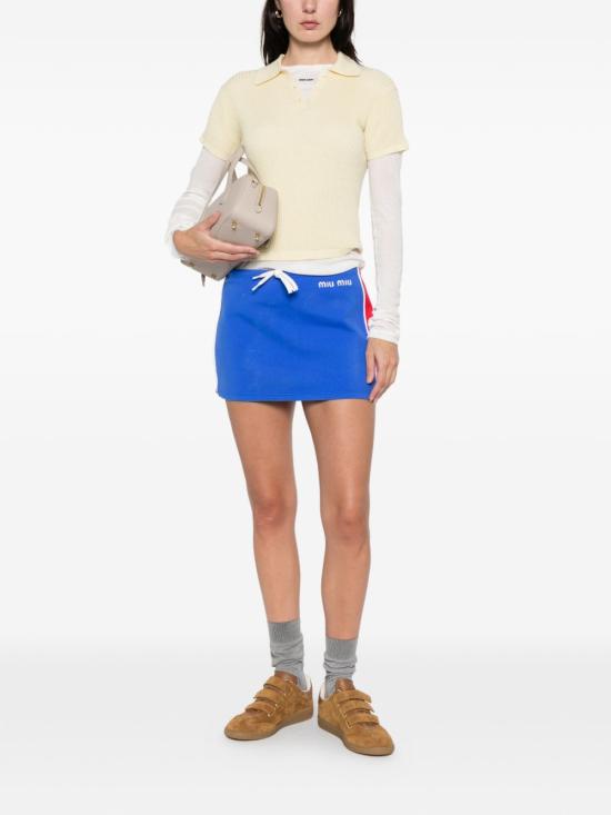 26SS 미우미우 미디 스커트 MMG584 148OF0Q0U Bluette - MIU MIU