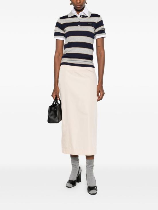 26SS 미우미우 폴로 티셔츠 MJN536 14RTF005R Blue - MIU MIU