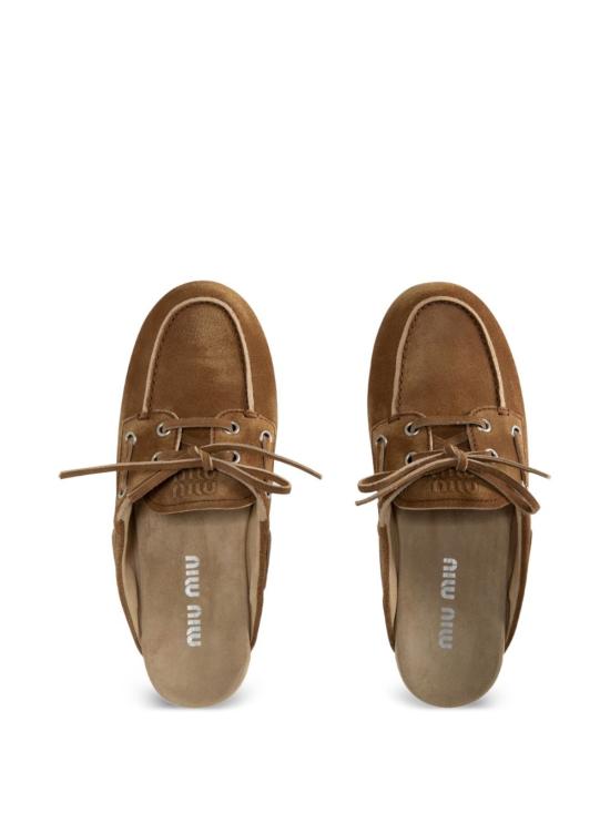 26SS 미우미우 뮬/슬리퍼 5D455E Z5OF0401 Brown - MIU MIU