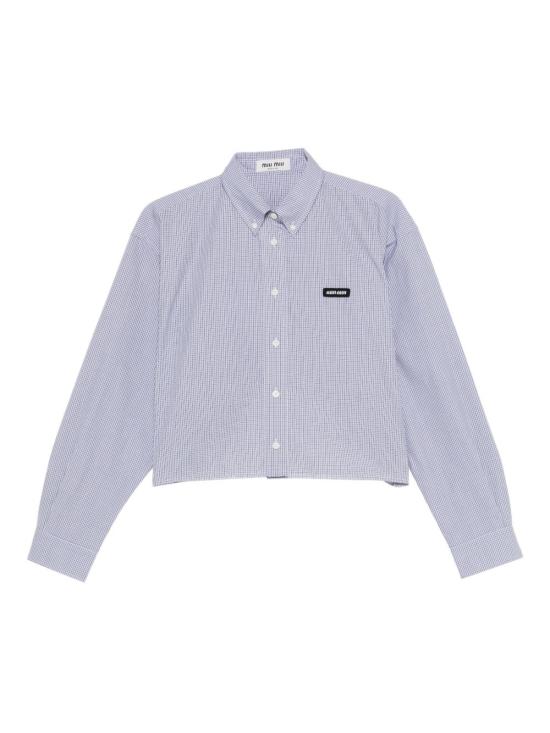 26SS 미우미우 포플린 셔츠 MK1659 1805F0008 Azzurro