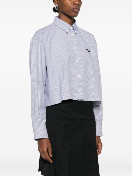 26SS 미우미우 포플린 셔츠 MK1659 1805F0008 Azzurro - MIU MIU