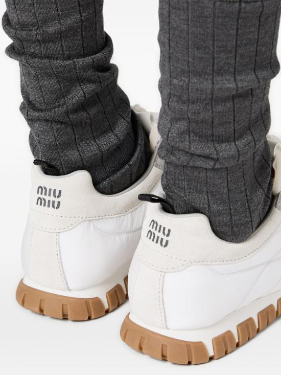 26SS 미우미우 스니커즈 5E417E LYWF0R3K White - MIU MIU