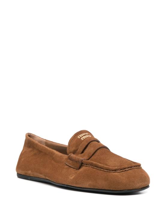 26SS 미우미우 루슈 스웨이드 로퍼 5D341E 008F0316 Cuoio - MIU MIU