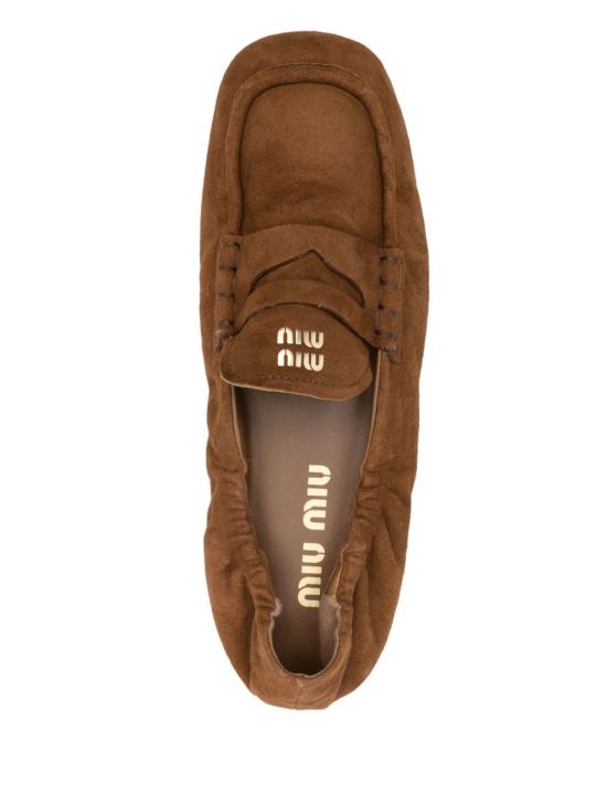 26SS 미우미우 루슈 스웨이드 로퍼 5D341E 008F0316 Cuoio - MIU MIU