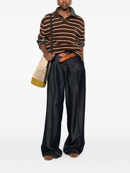 26SS 미우미우 폴로 티셔츠 MML03E 183MF0324 Marrone - MIU MIU