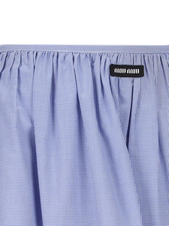 26SS 미우미우 미디 스커트 MG2425 187GF0AZ1 Bianco - MIU MIU