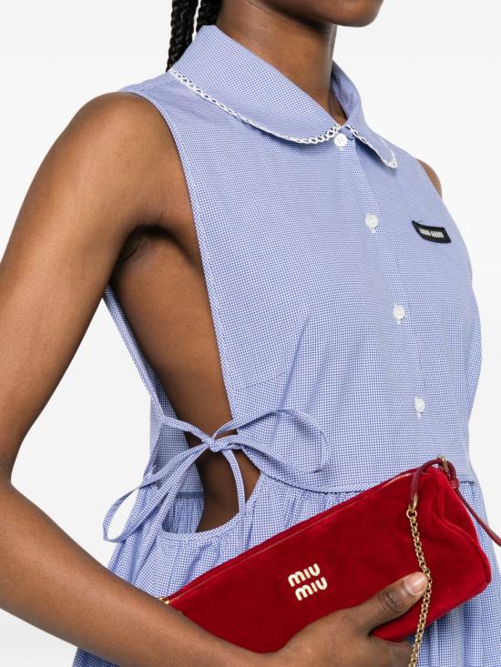 26SS 미우미우 숏 원피스 MF6203 187GF0AZ1 Bianco - MIU MIU