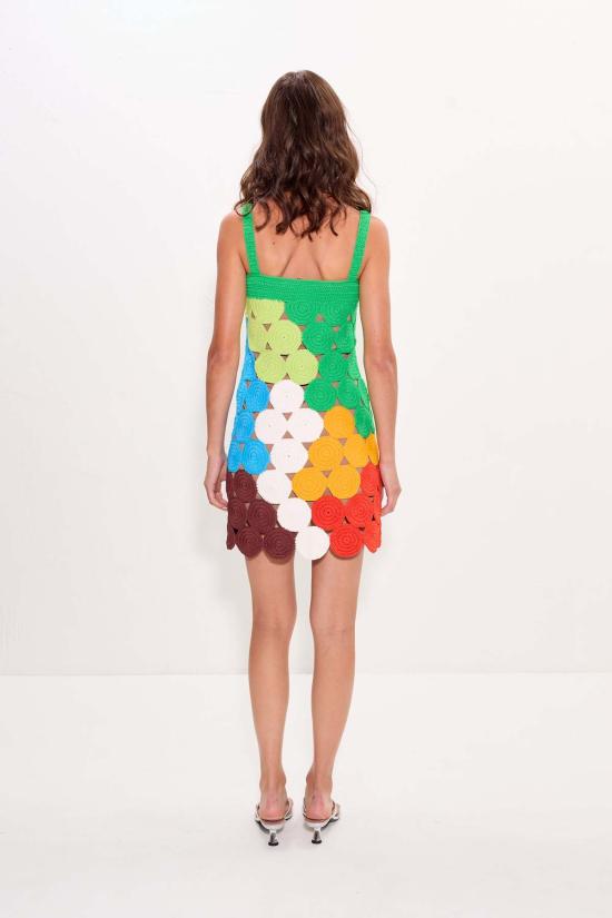 사이먼밀러 숏 원피스 사이먼 밀러 비프 비프 탱크 미니 드레스 아일랜드 멀티 - SIMONMILLER
