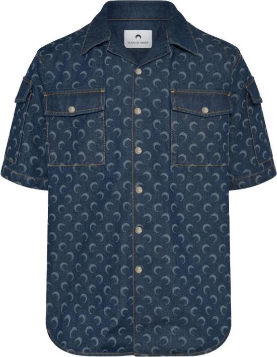 26SS 마린세르 데님 셔츠 MSI062ARDEN0002BL80 BLUE