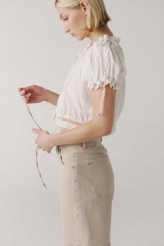  Warp + Weft 데님 숏팬츠 워프 + 위프트 Bna 소프트 커브 쇼트 - OTHER BRANDS