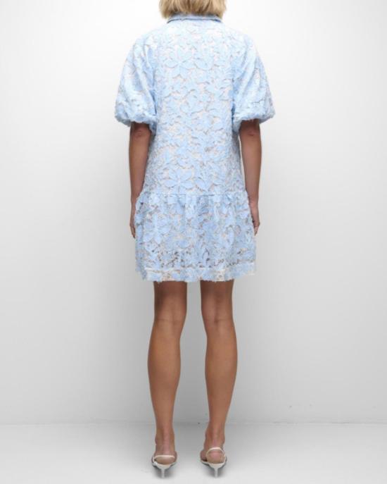  조나단 심카이 숏 원피스 Jonathan Simkhai 크리시 코튼 레이스 미니 드레스 셀레스트 멀티 - JONATHAN SIMKHAI