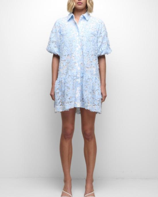  조나단 심카이 숏 원피스 Jonathan Simkhai 크리시 코튼 레이스 미니 드레스 셀레스트 멀티