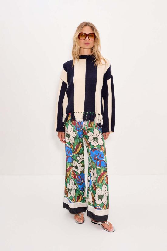  사이먼밀러 스웨터 사이먼 밀러 페이 태슬  네이비/크림 - SIMONMILLER