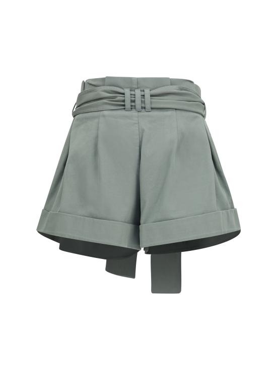 26SS 발망 숏팬츠 GF0PA425CG60 7GE GREEN - BALMAIN