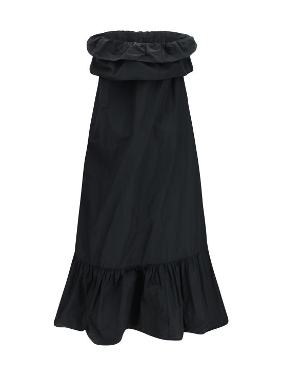 26SS 생로랑 미디 원피스 871133Y9J63 1000 BLACK - SAINT LAURENT