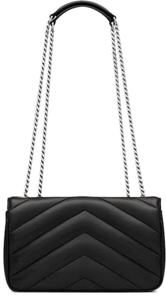  생로랑 루루 스몰 마테라쎄 램스킨 숄더백 801437AAE4Y1000 BLACK - SAINT LAURENT