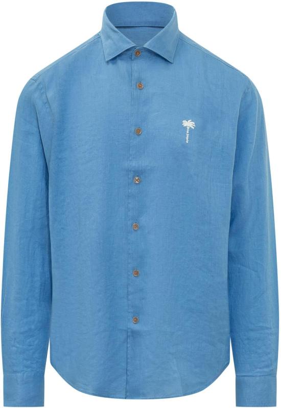 26SS 팜앤젤스 긴팔 셔츠 PMGE04NS26FAB0014403 BLUE